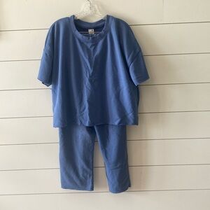 SECRET TREASURE. Blue sweat set